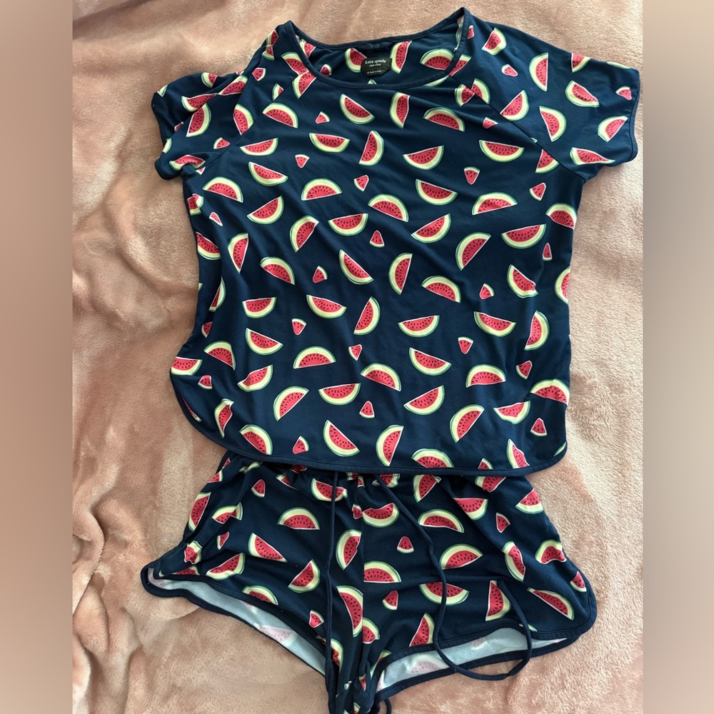 ⚫️⚫️Kate Spade Navy Watermelon Pajama Set